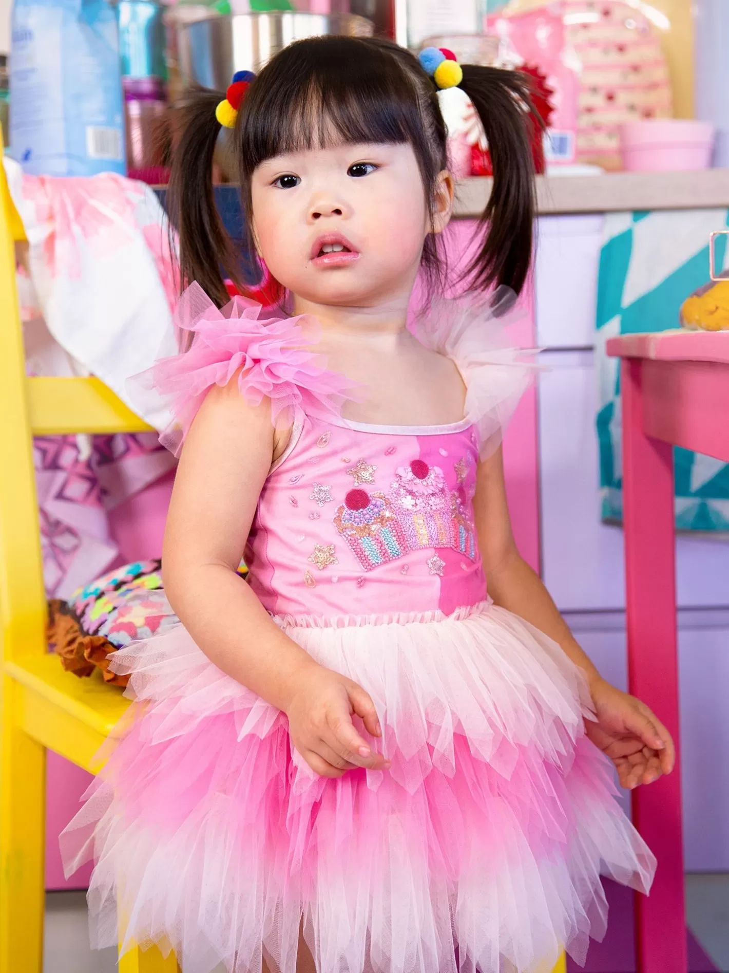 Dresses<Tutu du Monde Bebe Angel Cake Tutu Dress Pink Life Mix