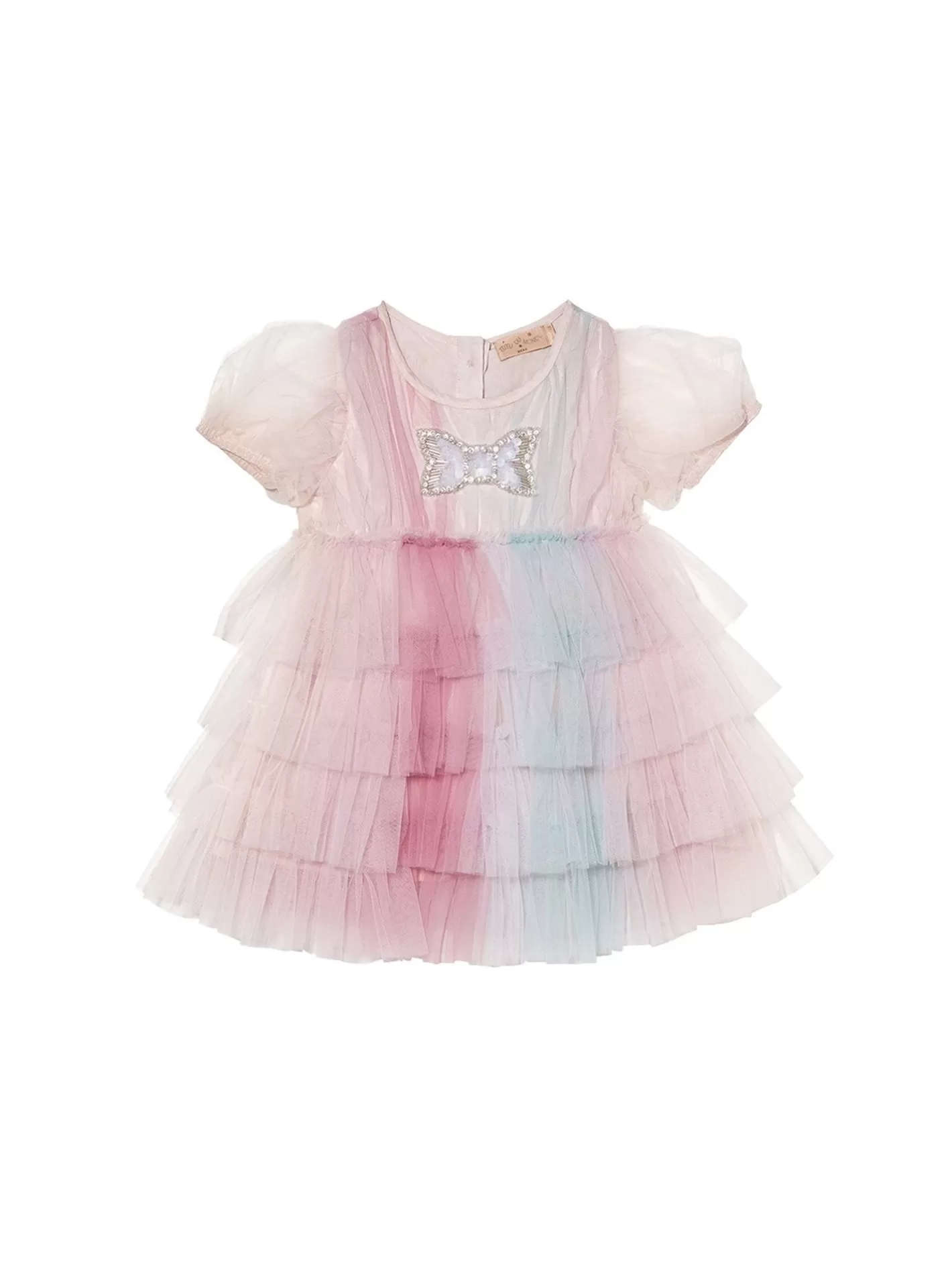 Dresses<Tutu du Monde Bebe Crystal Bow Tulle Dress Crystal Pink Mix