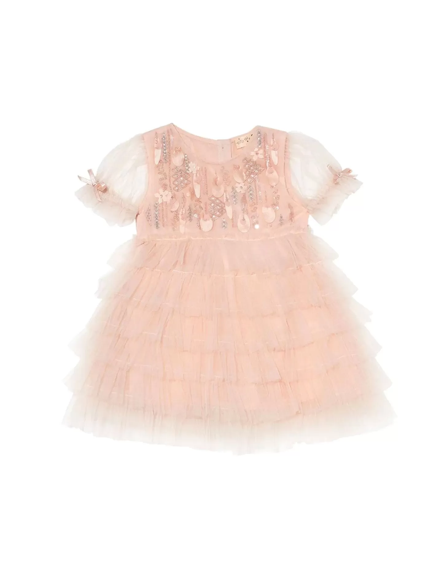 Dresses<Tutu du Monde Bebe Heart Of Glass Tulle Dress Peach Cake