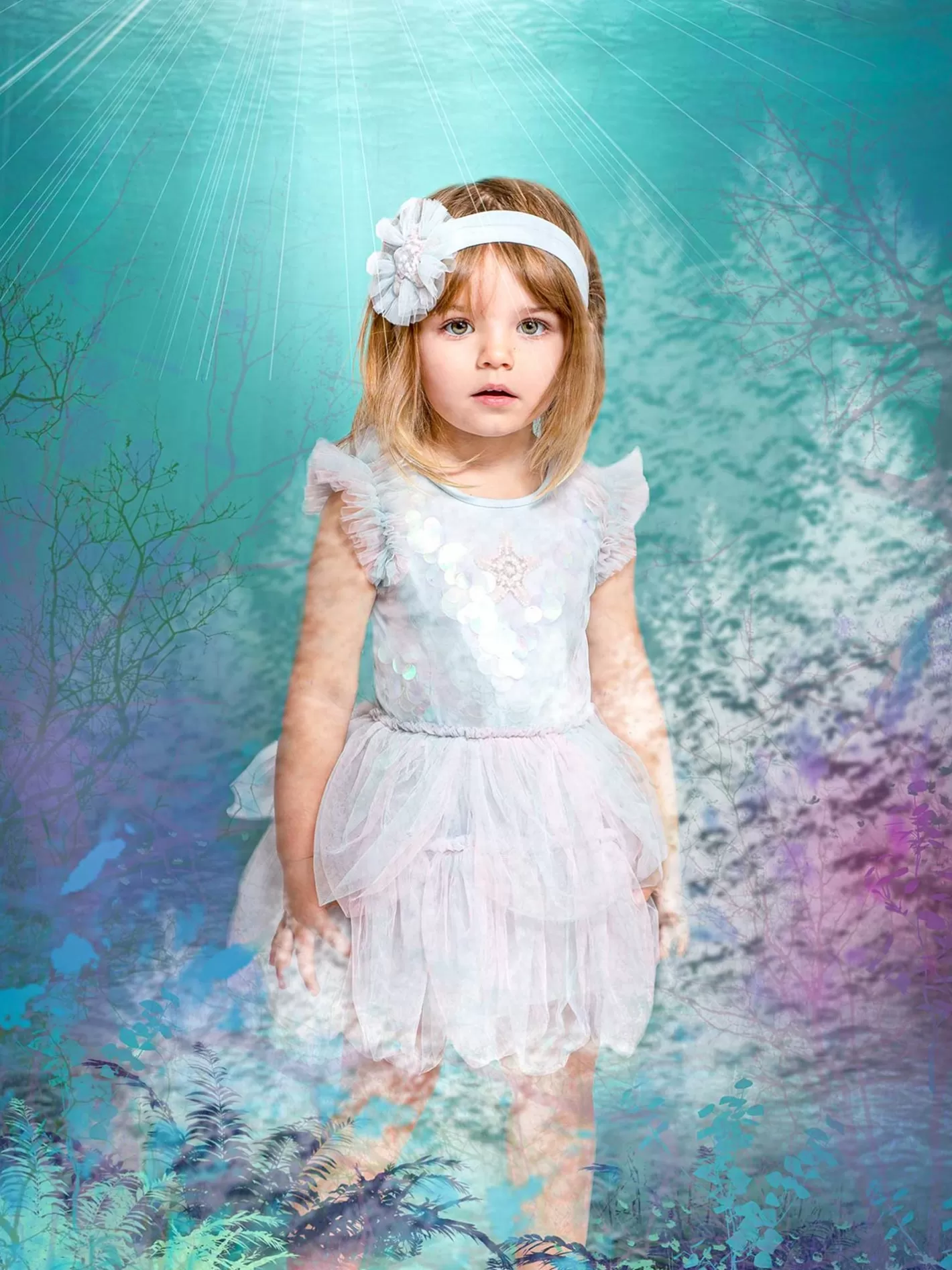 Accessories<Tutu du Monde Bebe Mermaid Magic Headband Shine Blue