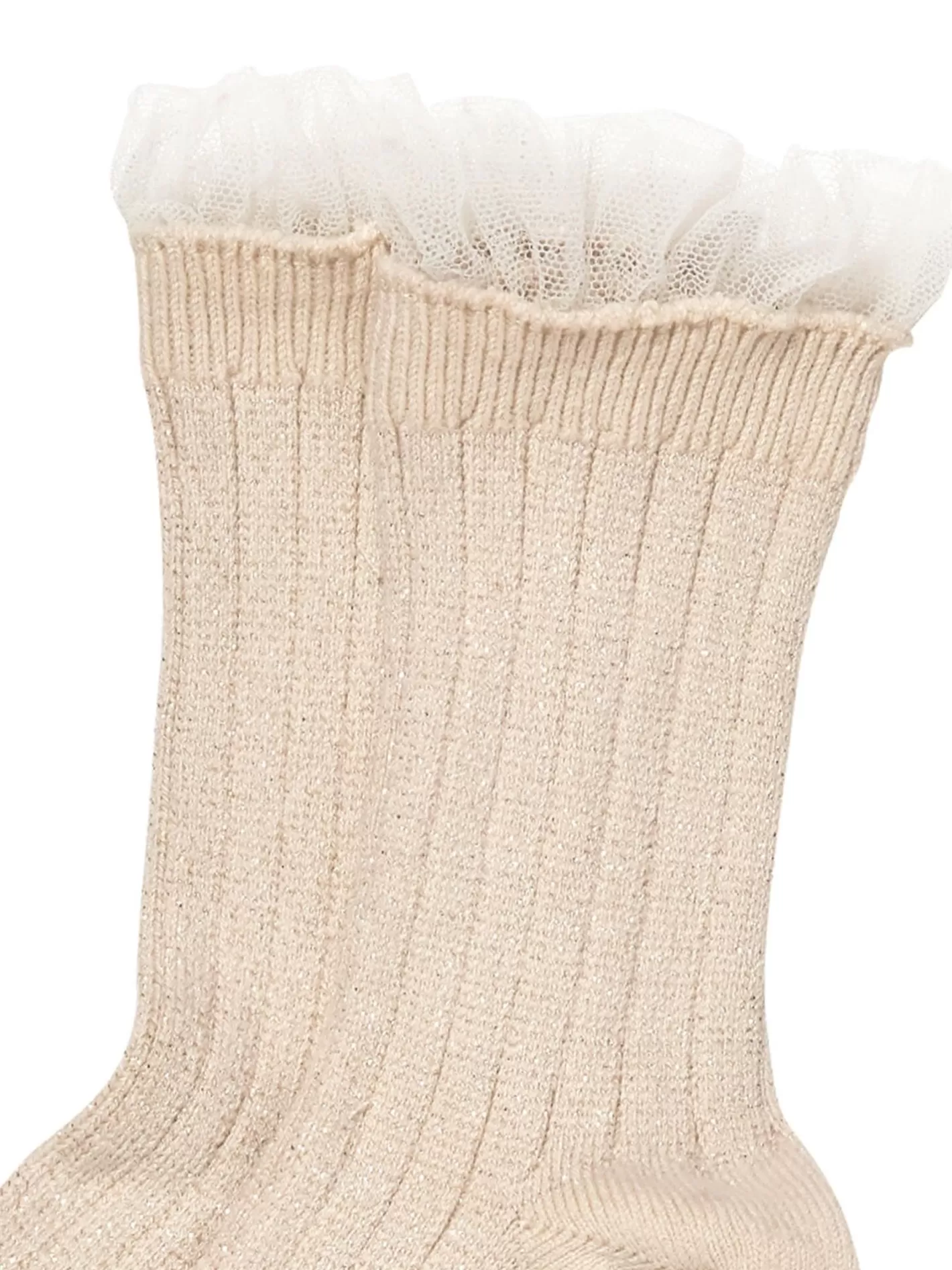 Accessories<Tutu du Monde Collegien Alizee Glitter Tulle Socks Cream