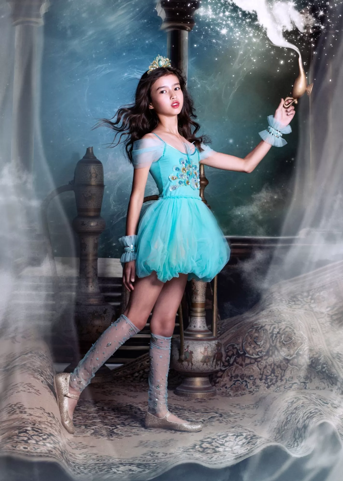 Dresses<Tutu du Monde Disney X Aladdin Skies Tutu Dress Blue Radiance