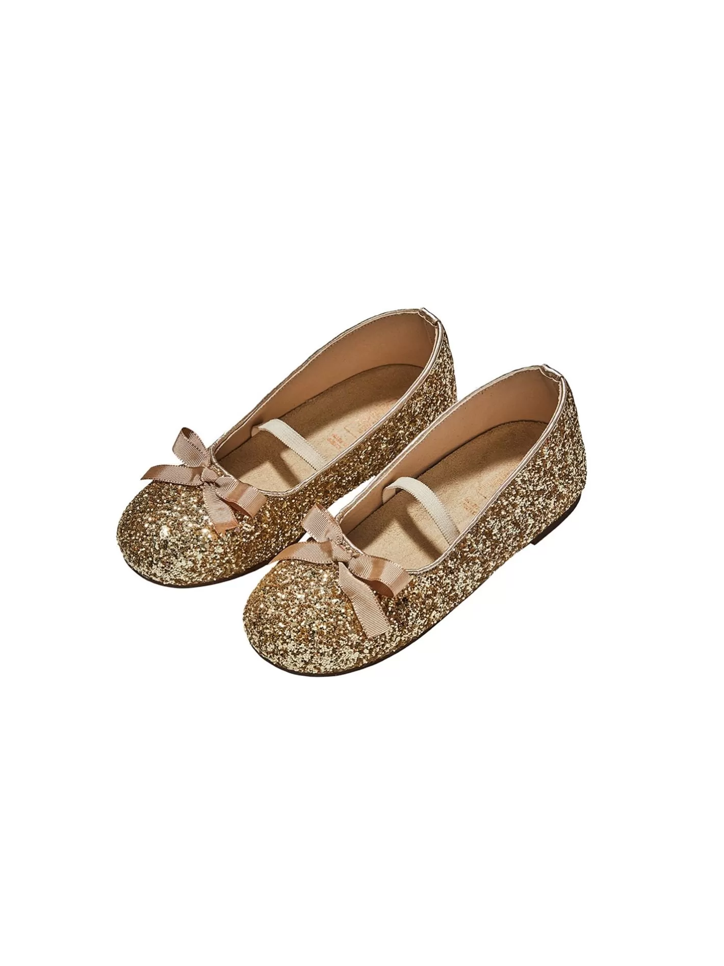 Shoes<Tutu du Monde Embellished Bow Glitter Ballerinas Gold