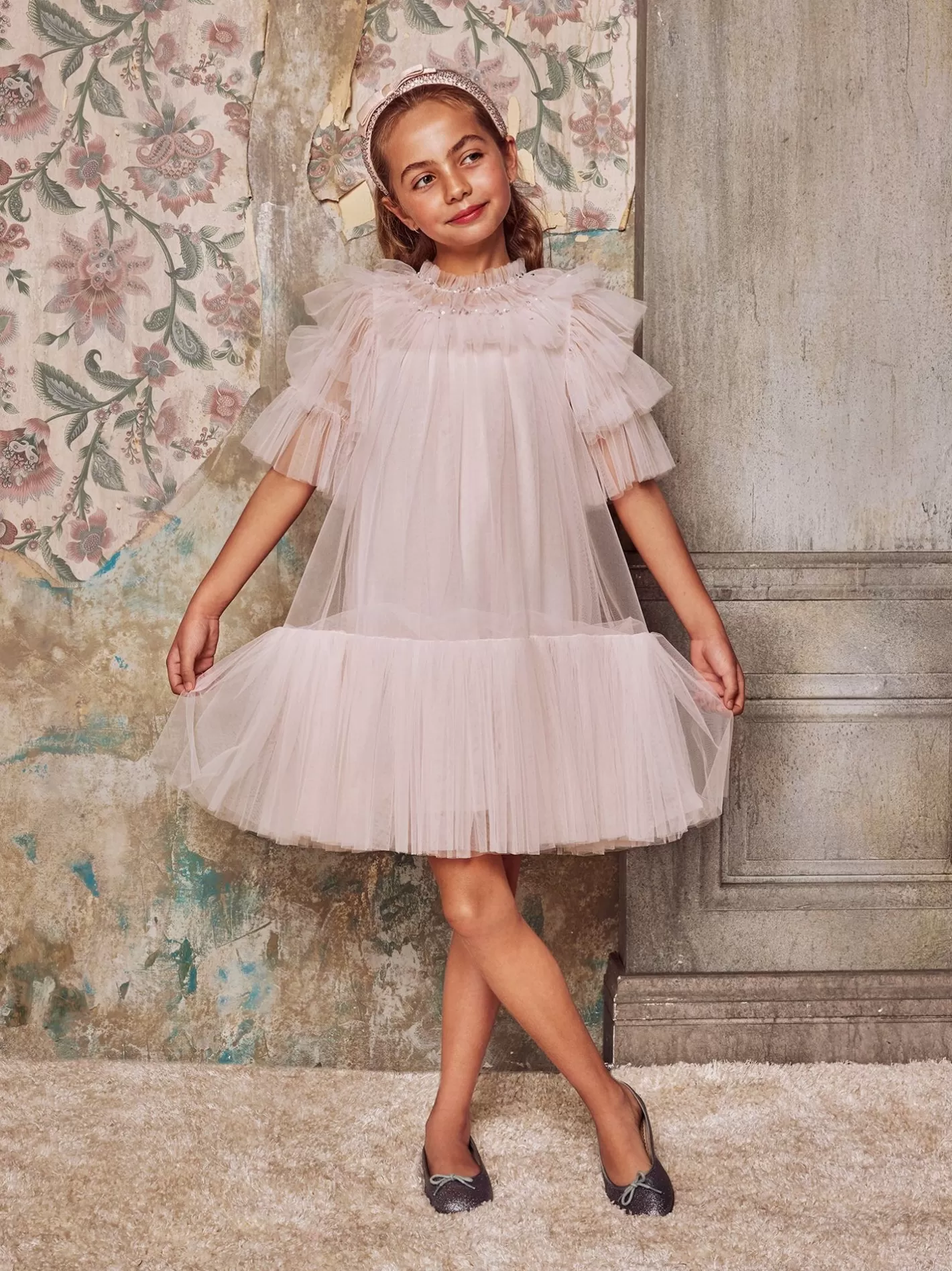 Dresses<Tutu du Monde Evergreen Tulle Dress Crystal Pink