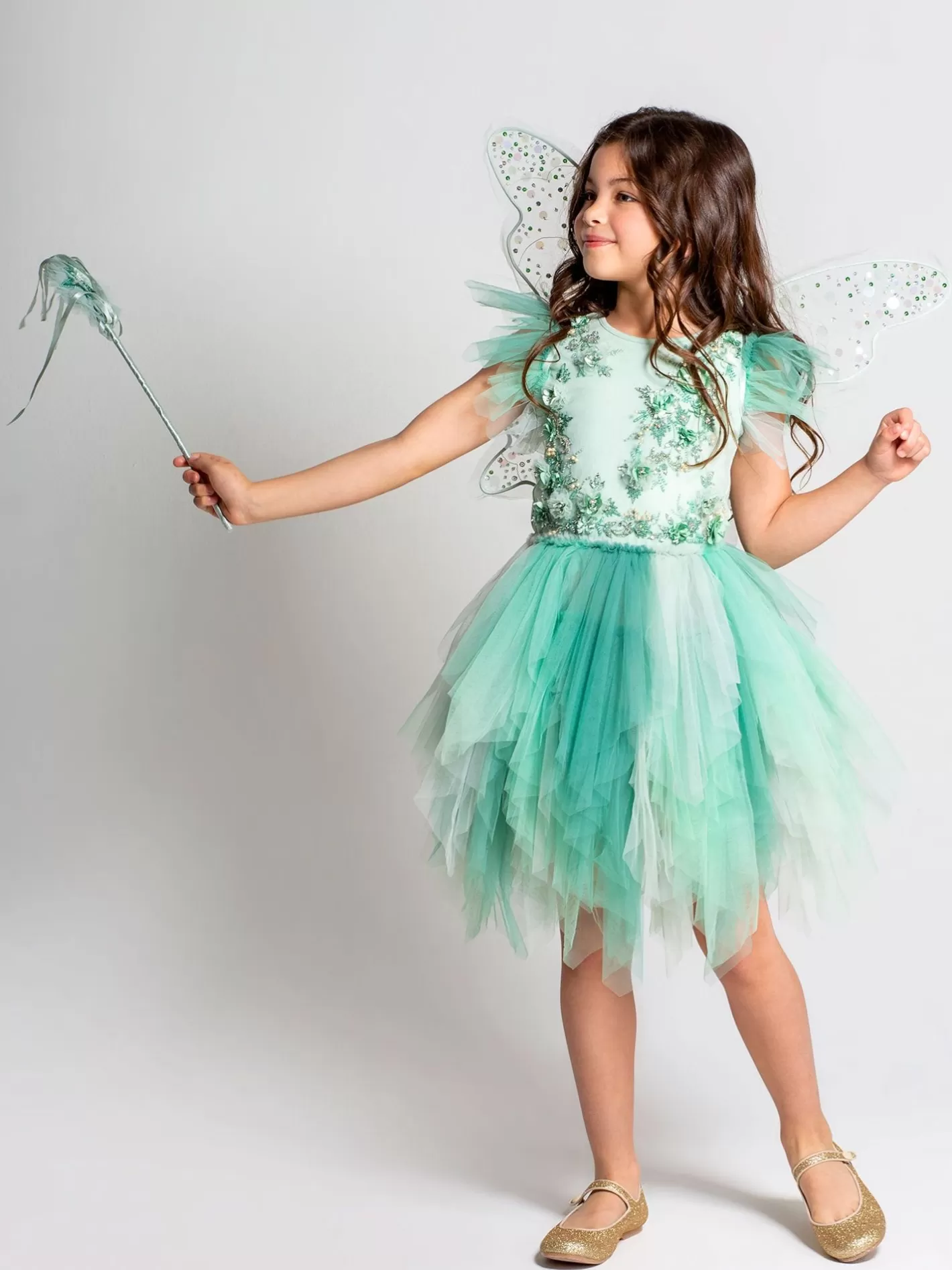 Accessories<Tutu du Monde Forest Fairy Wand Dusty Aqua