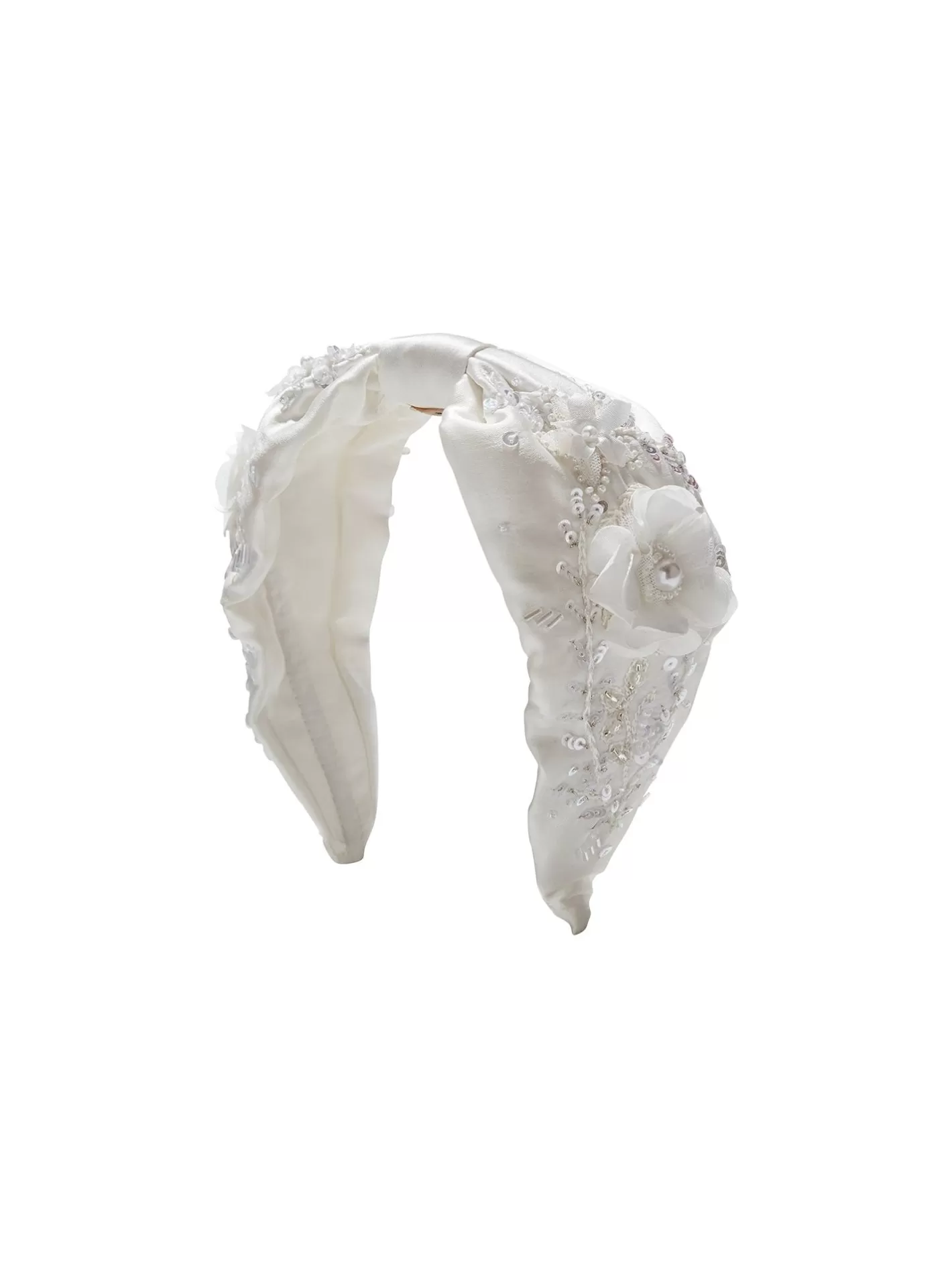 Accessories<Tutu du Monde Lace Lilies Headband Milk