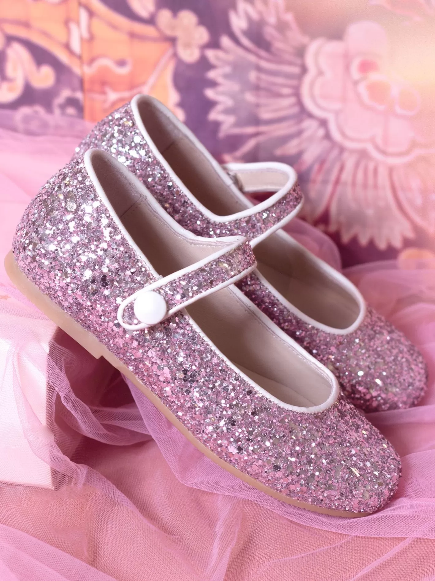 Shoes<Tutu du Monde Robine Single Strap Glitter Ballerina Light Pink Venus