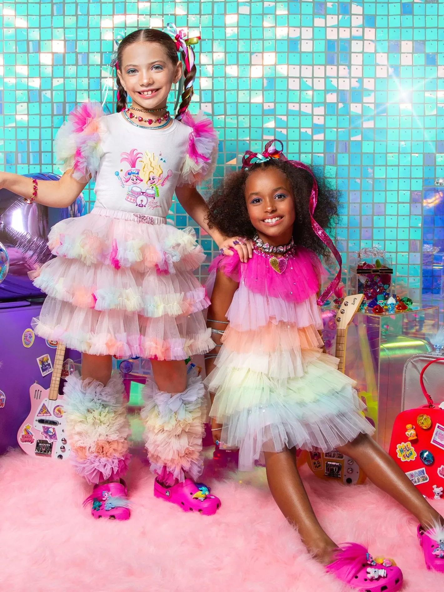 Bottoms<Tutu du Monde Trolls X Band Together Tutu Skirt Pink Cloud