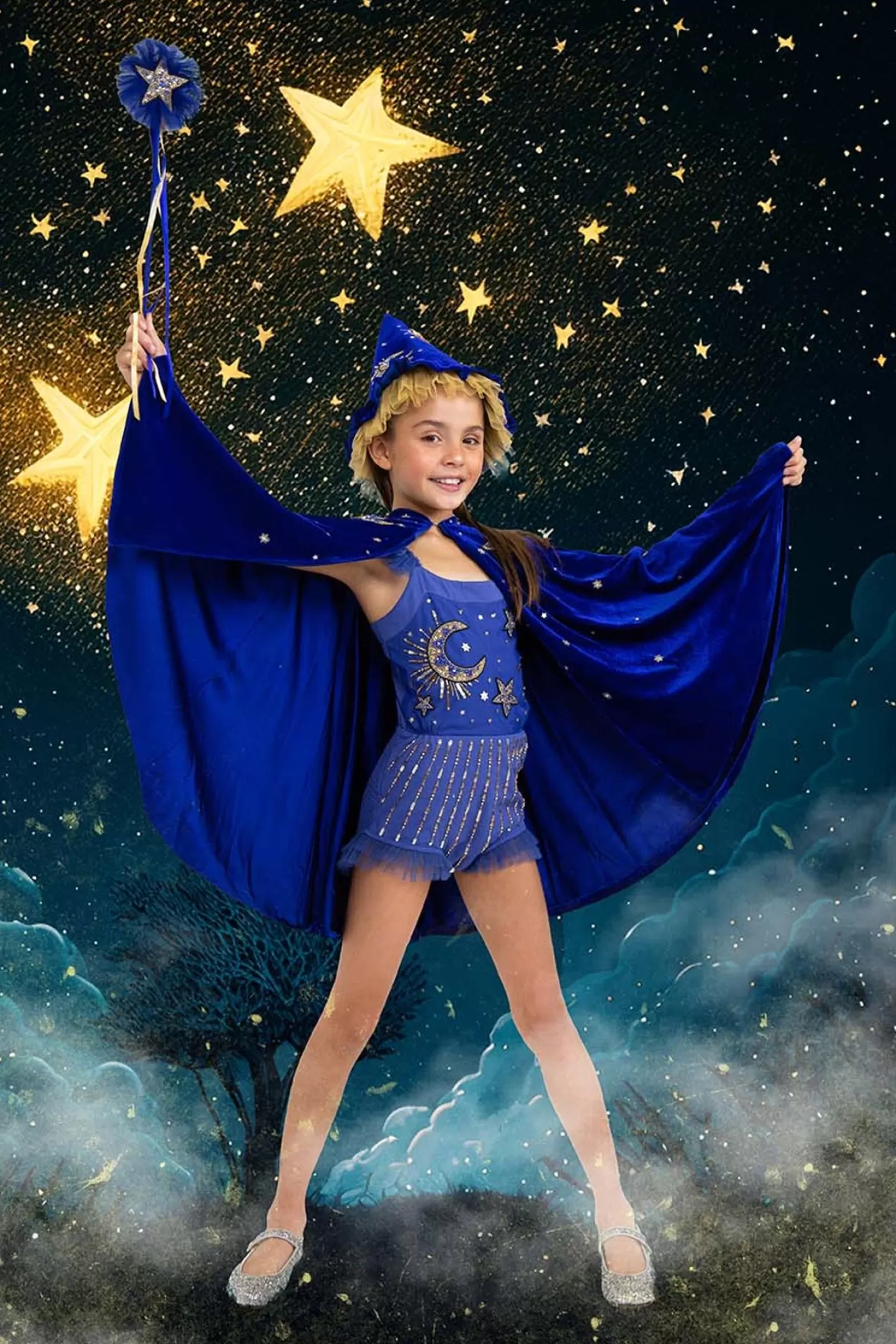 Capes<Tutu du Monde Wonderful Wizard Cape Starry Night